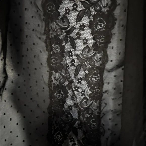 ELLEN TRACY elegant, romantic, gothic, fringe, lace, kimono/shawl. One size. - Picture 4 of 7